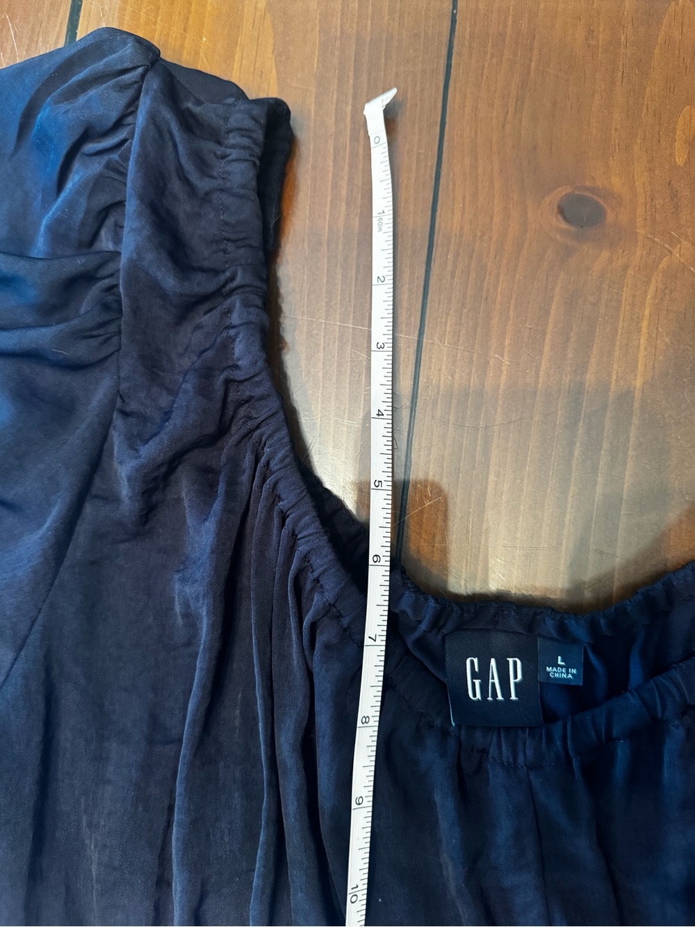 Gap Navy Blue Maxi Dress Short Sleeves Size Large, Worn One Time - Picture 11 of 12